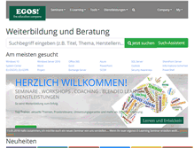 Tablet Screenshot of egos.co.at
